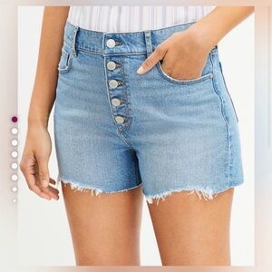 Loft: High-Rise Denim Shorts Size 31/12 Petite (NWT)